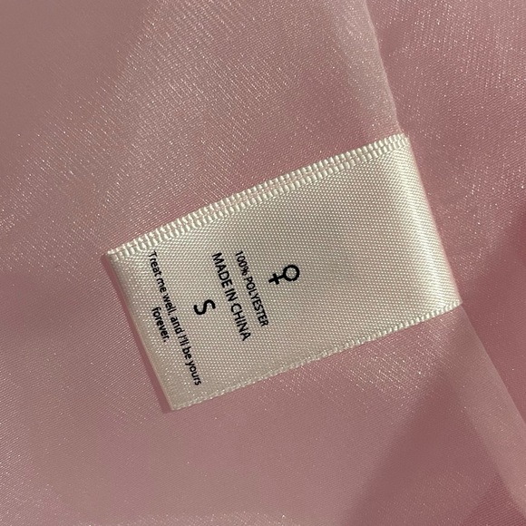 Selkie the Angel Delight Puff Dress Mini Pink Organza size S - Picture 12 of 15